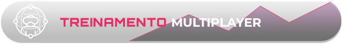 Botão com ícone de capacete VR e texto "Treinamento Multiplayer"